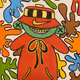 smiling frog - old