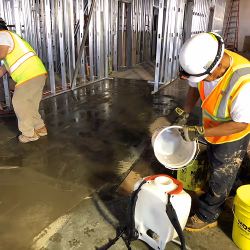 Skim Coat for Leveling Contour of Concrete