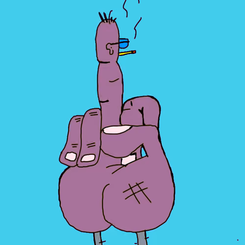 dazzling middle finger #1