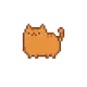 pixelated tabby cat #203482249