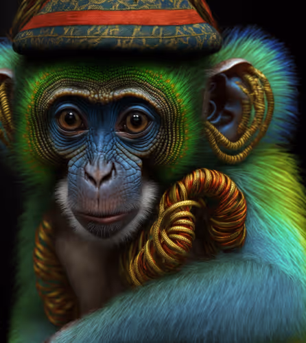 A green monkey -