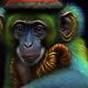 A green monkey -
