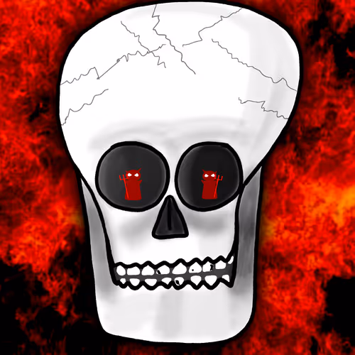 Skulls deep in hell