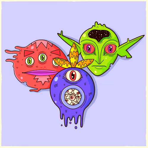 Collection of monsters from another galaxy