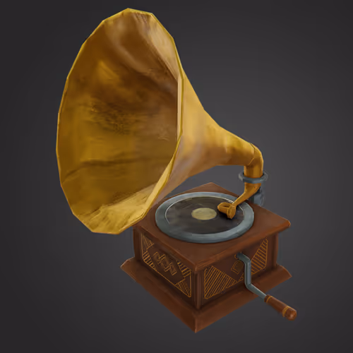 Low Poly Hand-painted Textures GLB