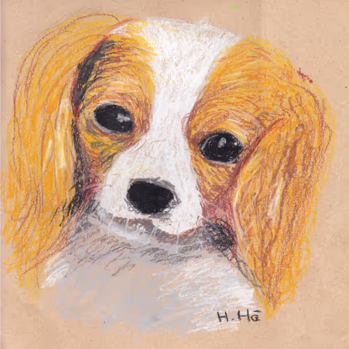 Three girls paintings