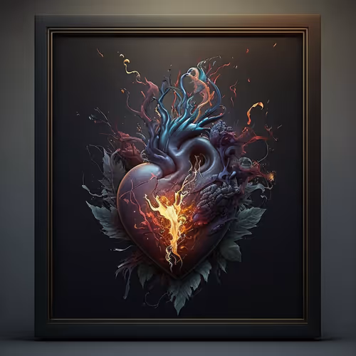 Framed Heartstring