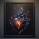 Framed Heartstring