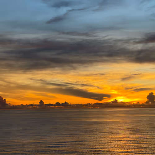 Sunrise on the horizon