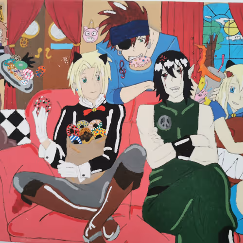 Handpainted Manga Images