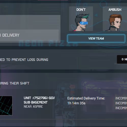 Neon District "Don't Ambush Me, Please!" Delivery Team