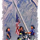 Iconic 9/11 flag digital rendering #72600851