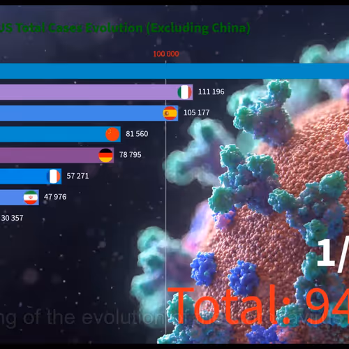 The beginning of the evolution of the Coronavirus in 2020