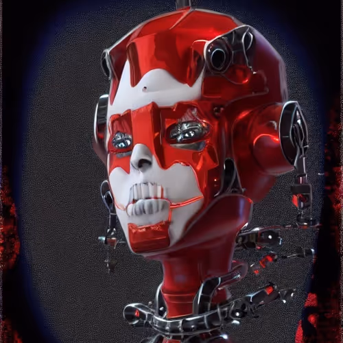 Long neck vampire robot