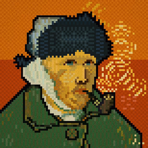 Van Gogh Pixel Art Collection