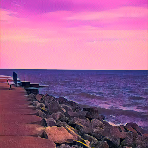Vaporwave Seaside