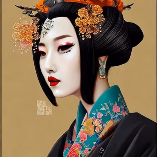 very fancy courtesan - old