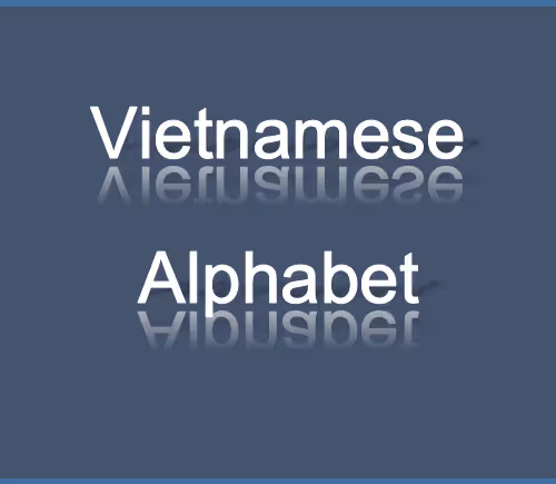 Vietnamese Alphabet - old