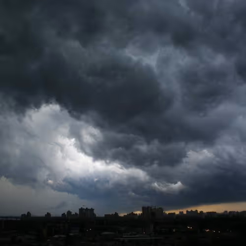 view from the window to kiev