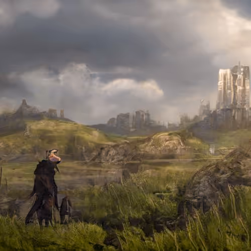 view of the dead city