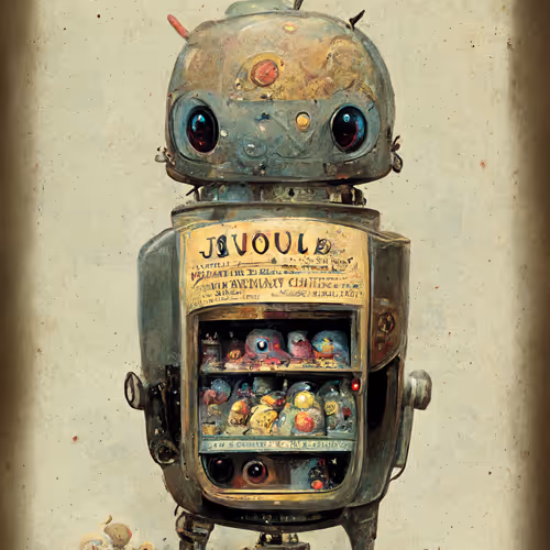 Vintage Robot Vending Machines