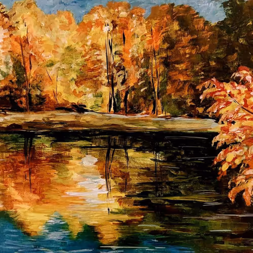 Watercolor autumn mood