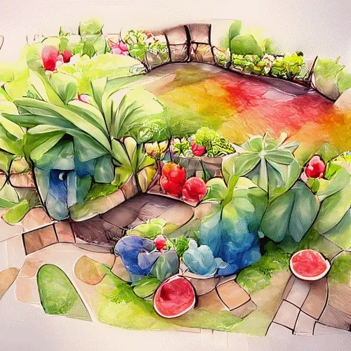 Watercolor Garden