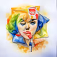 Watercolor Pop Art