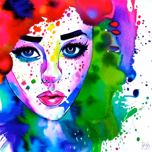 Watercolour Pop-Art Portraits