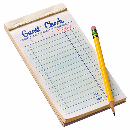 Wcdonalds ORDER SLIPS