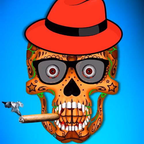 Weird skull Art