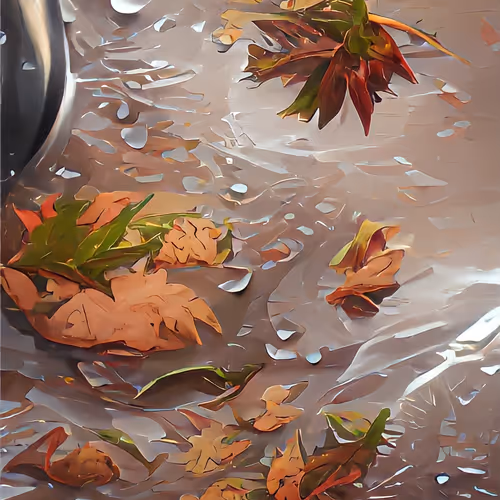 Wet Leaves, Flickr