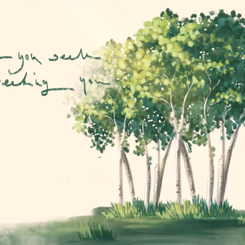 What my eyes see is nature, what my heart feels is art