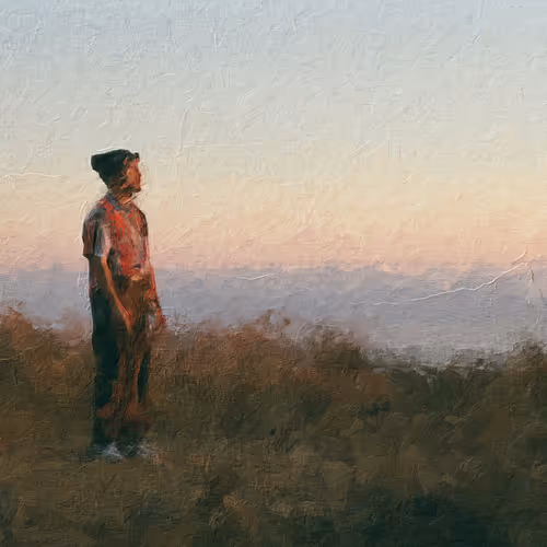 where the ocean meets the sky - old