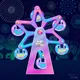 Whimsical Dreamland Ferris Wheel - old