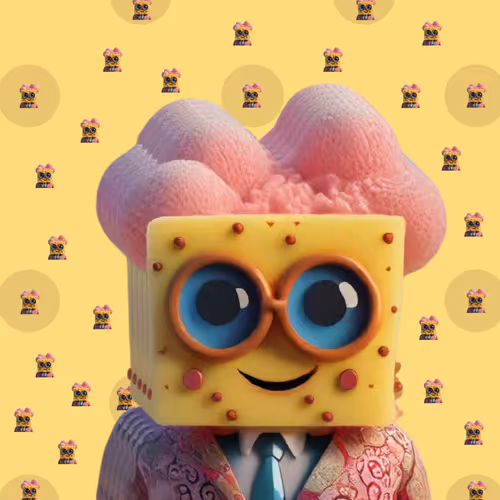 whimsical sponge head