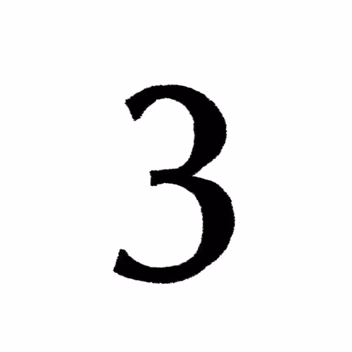 White Head (3) : 5 PIECES - old