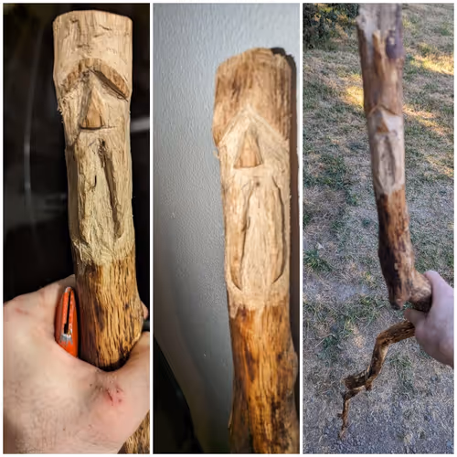 WhiteOakWizard walking sticks