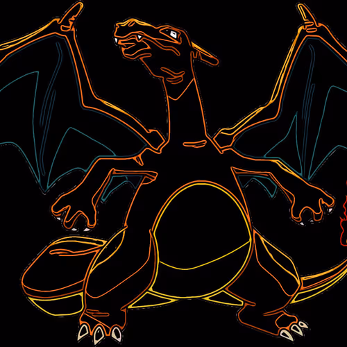Wireframe Pokemon