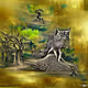 Wolf in the post Impressionism