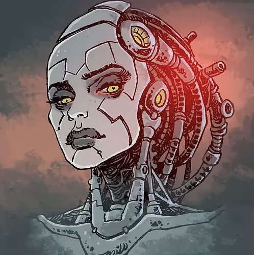 woman from the metaverse - old