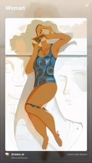 Woman in Blue V4 - old