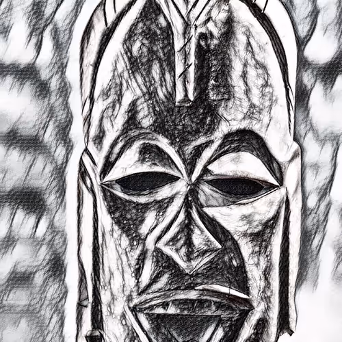 Wood Mask Man