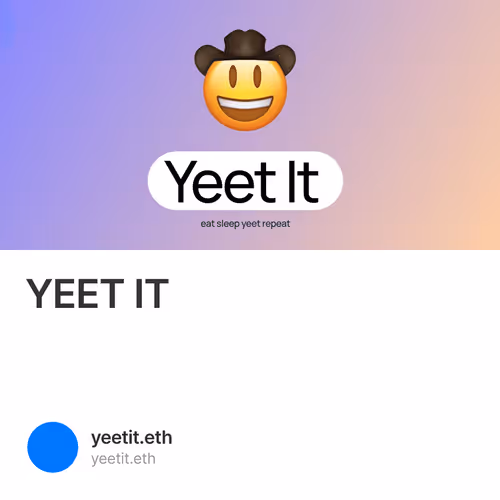 YEET IT