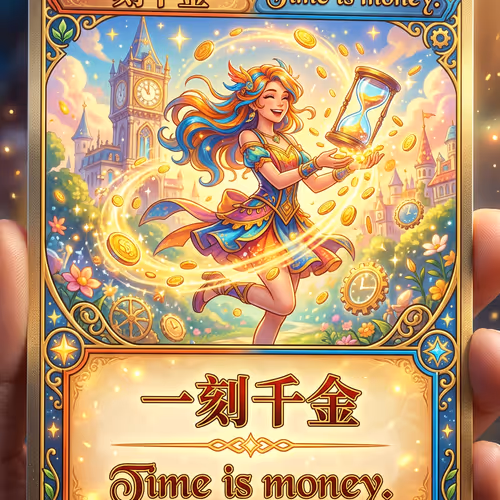 一刻千金 -- Time is money