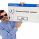 Young dad tech support