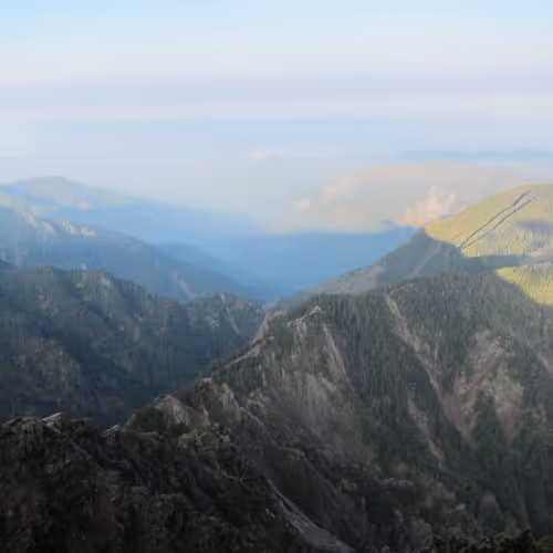 Yushan, the highest peak in Taiwan