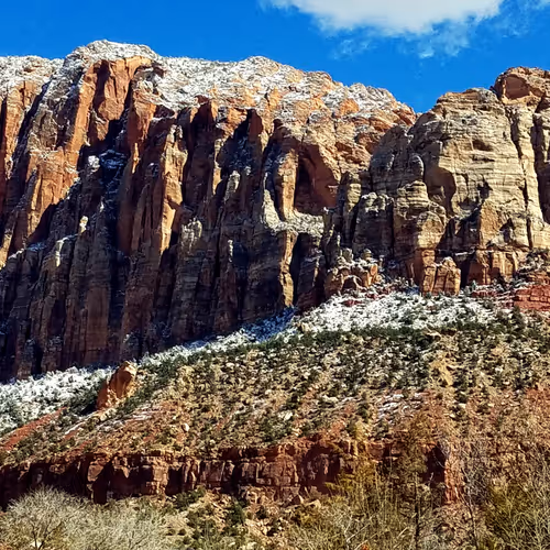 Zion Desert - Rare Snow