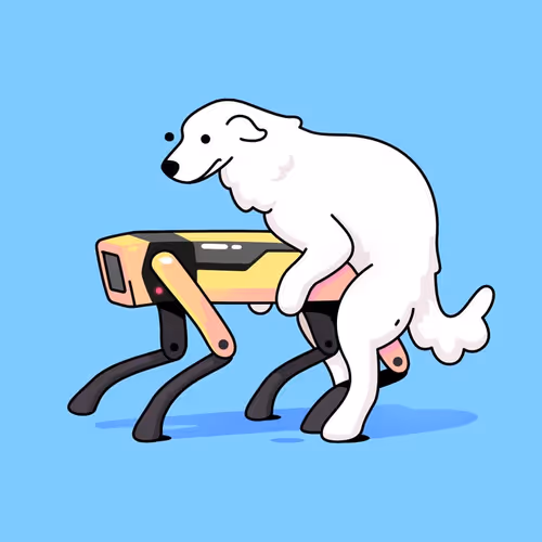 dog blue
