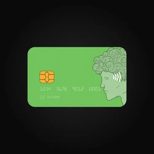 curly sculptures credit cards - old